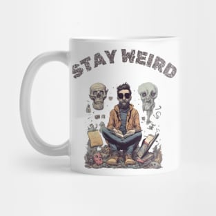 Stay Weird, Sarcastic, Funny Tee Mug